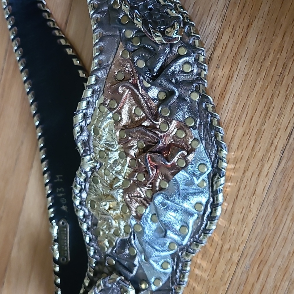 Metallic Studded Belt - Picture 2 of 2